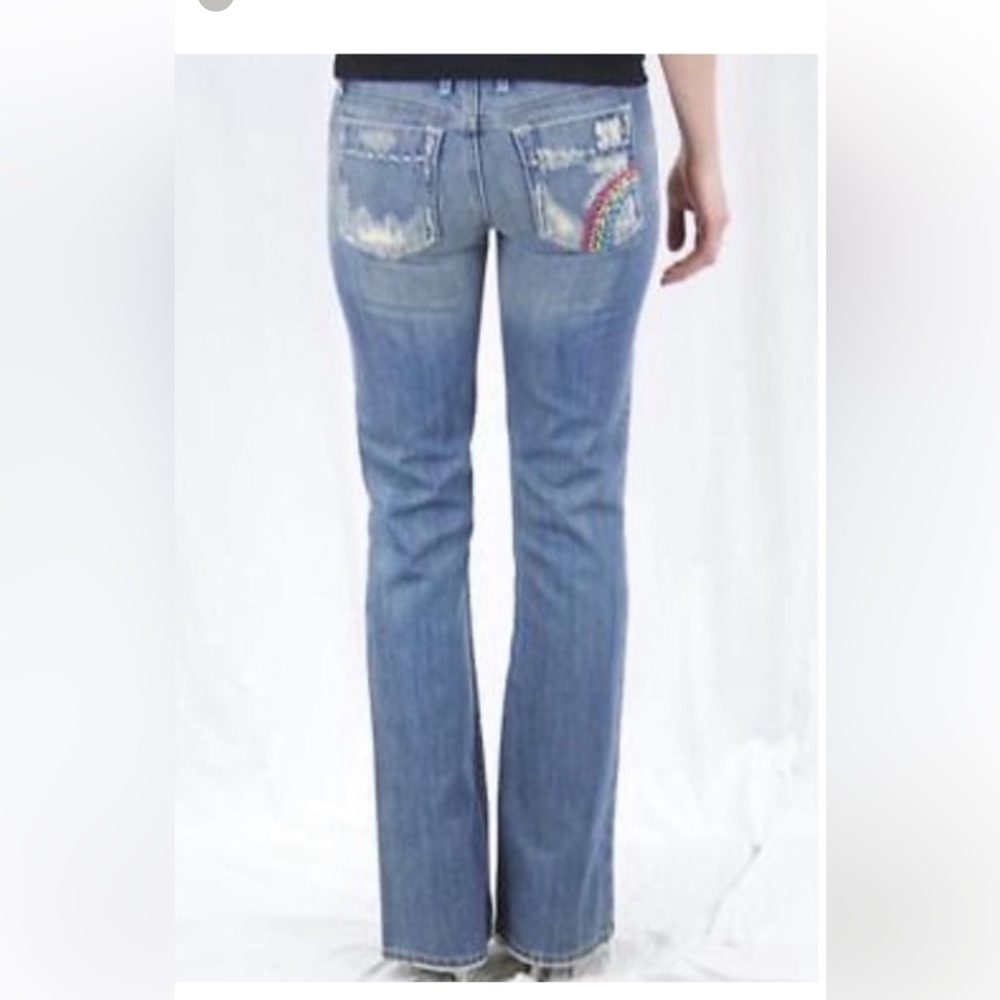 Joe’s Jeans 1971 Hendrix Embroidered Jeans Light Blue Size 28